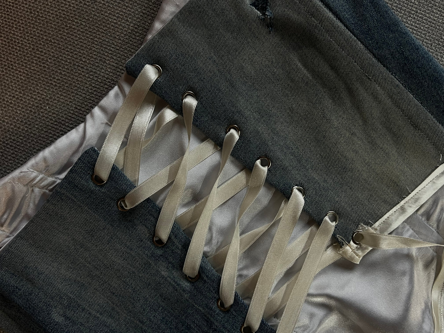 CORSETTO GINEVRA IN DENIM