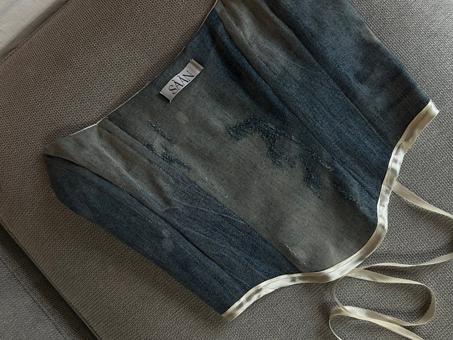 CORSETTO GINEVRA IN DENIM