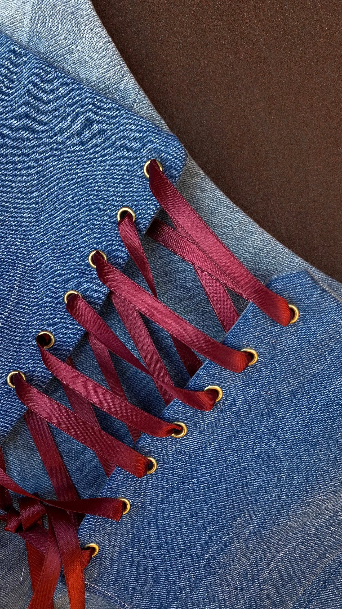 CORSETTO GINEVRA IN DENIM