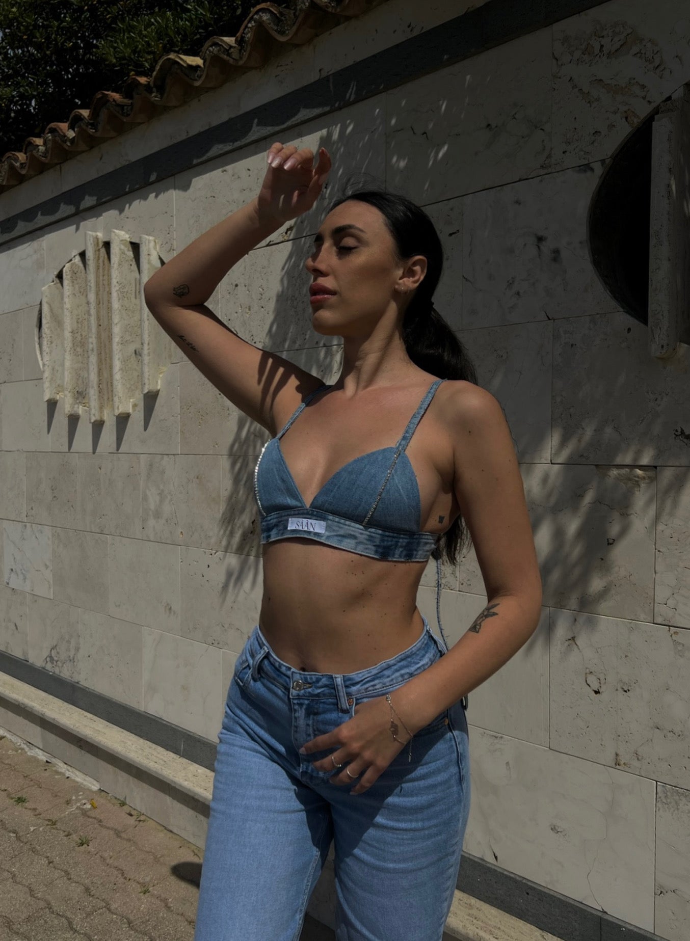 BRALETTE IN DENIM