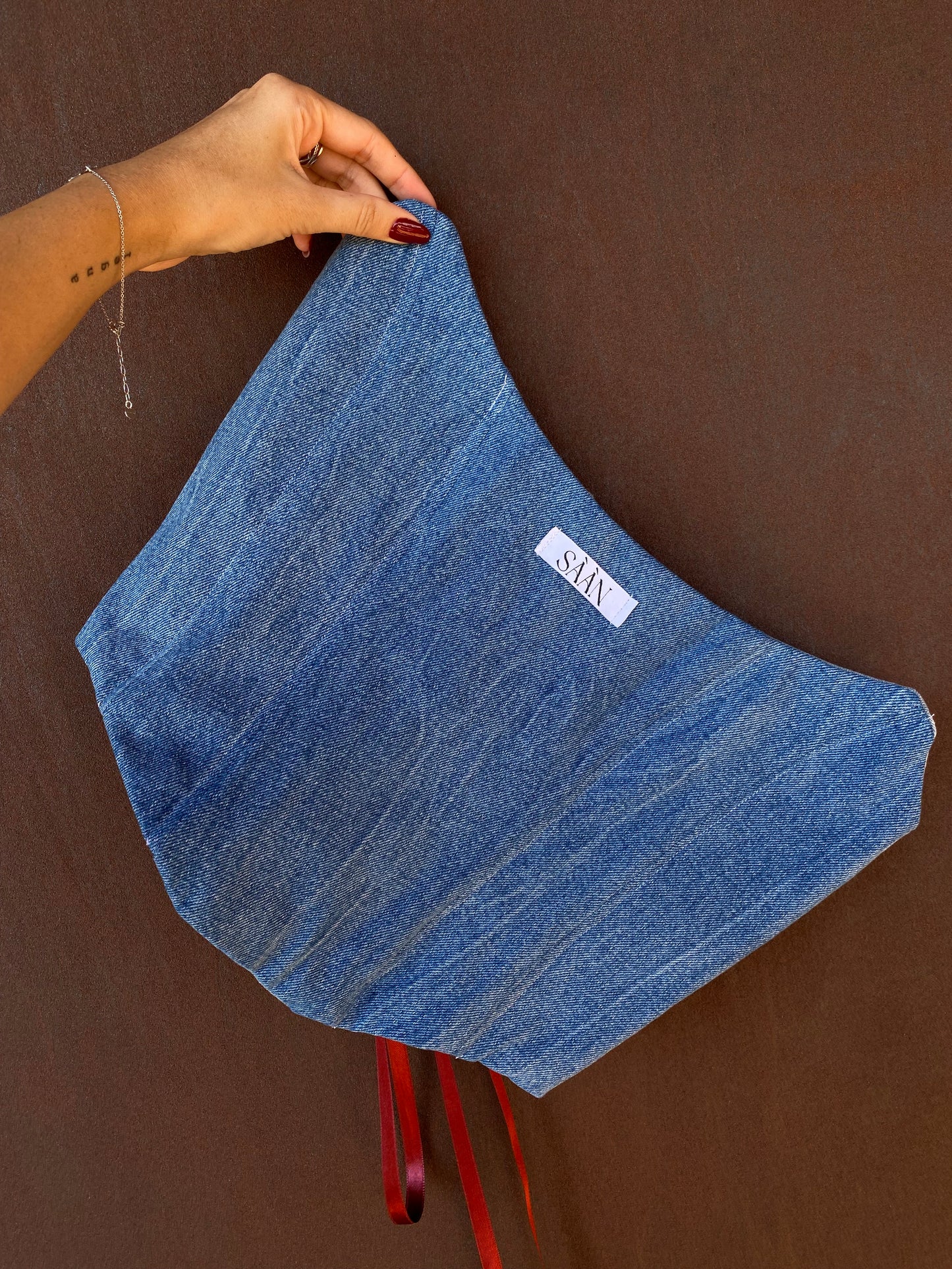 CORSETTO GINEVRA IN DENIM