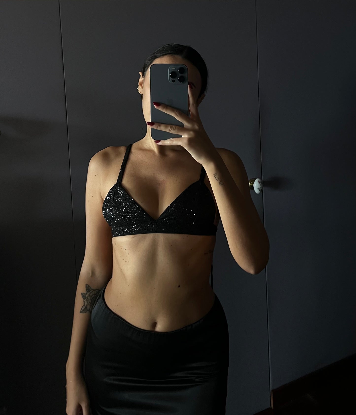 BRALETTE SHINE NERO