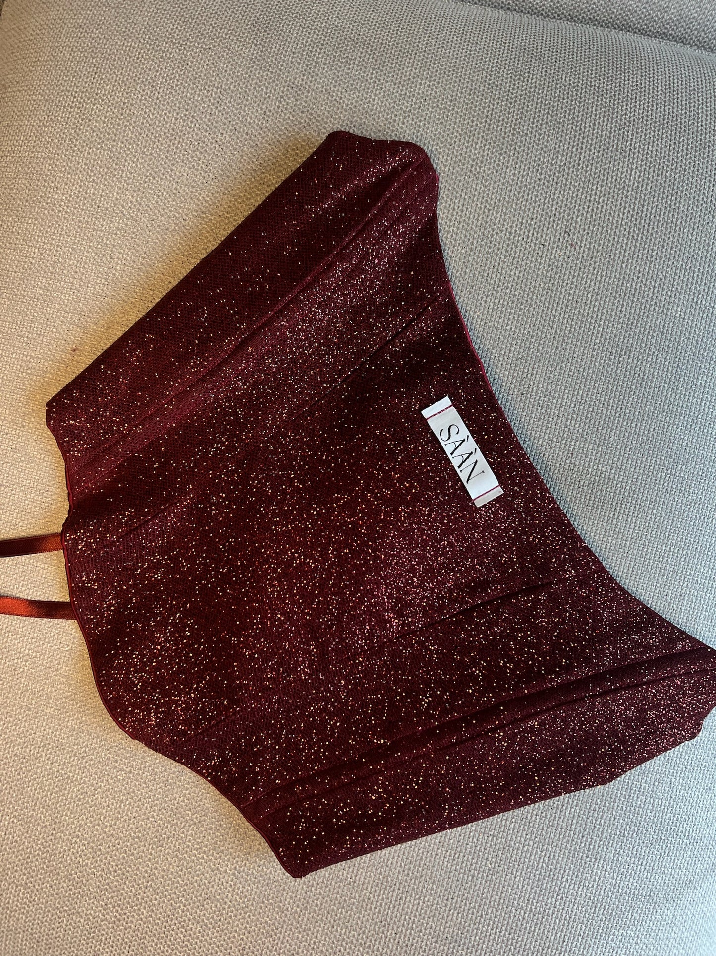 CORSETTO GINEVRA SHINE BORDEAUX