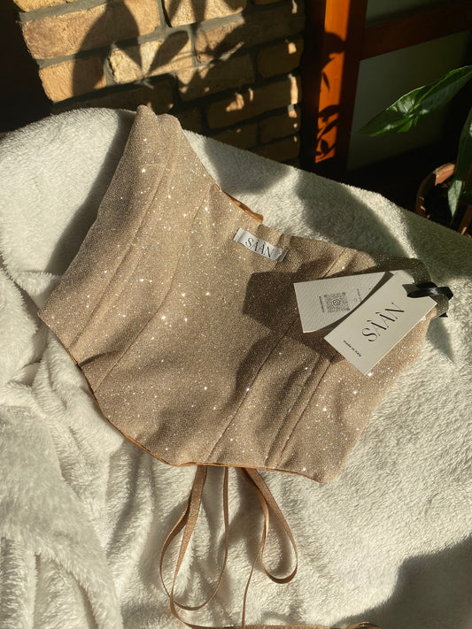 CORSETTO GINEVRA SHINE ORO