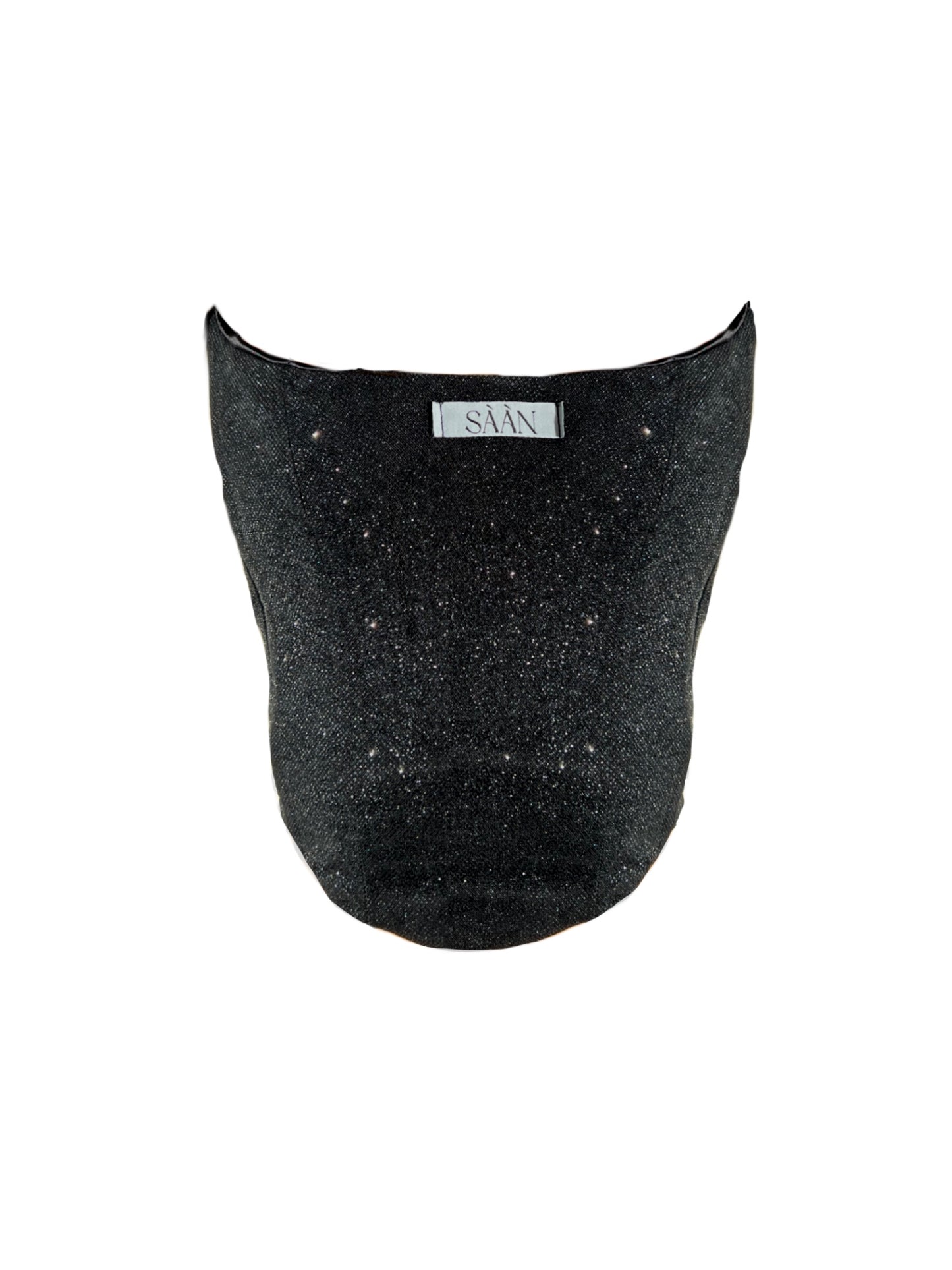 CORSETTO GINEVRA SHINE NERO