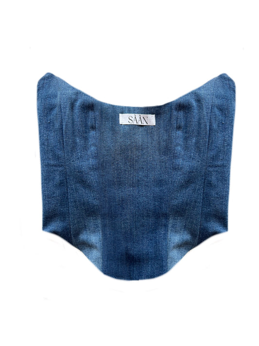 CORSETTO GINEVRA IN DENIM