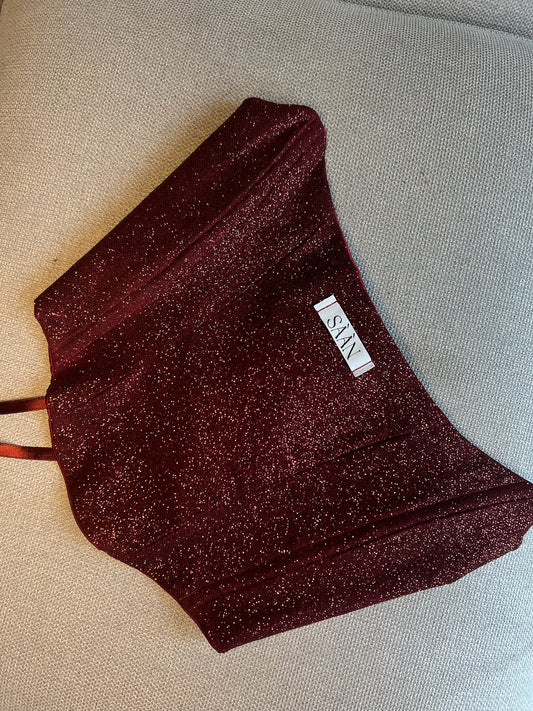 CORSETTO GINEVRA SHINE BORDEAUX
